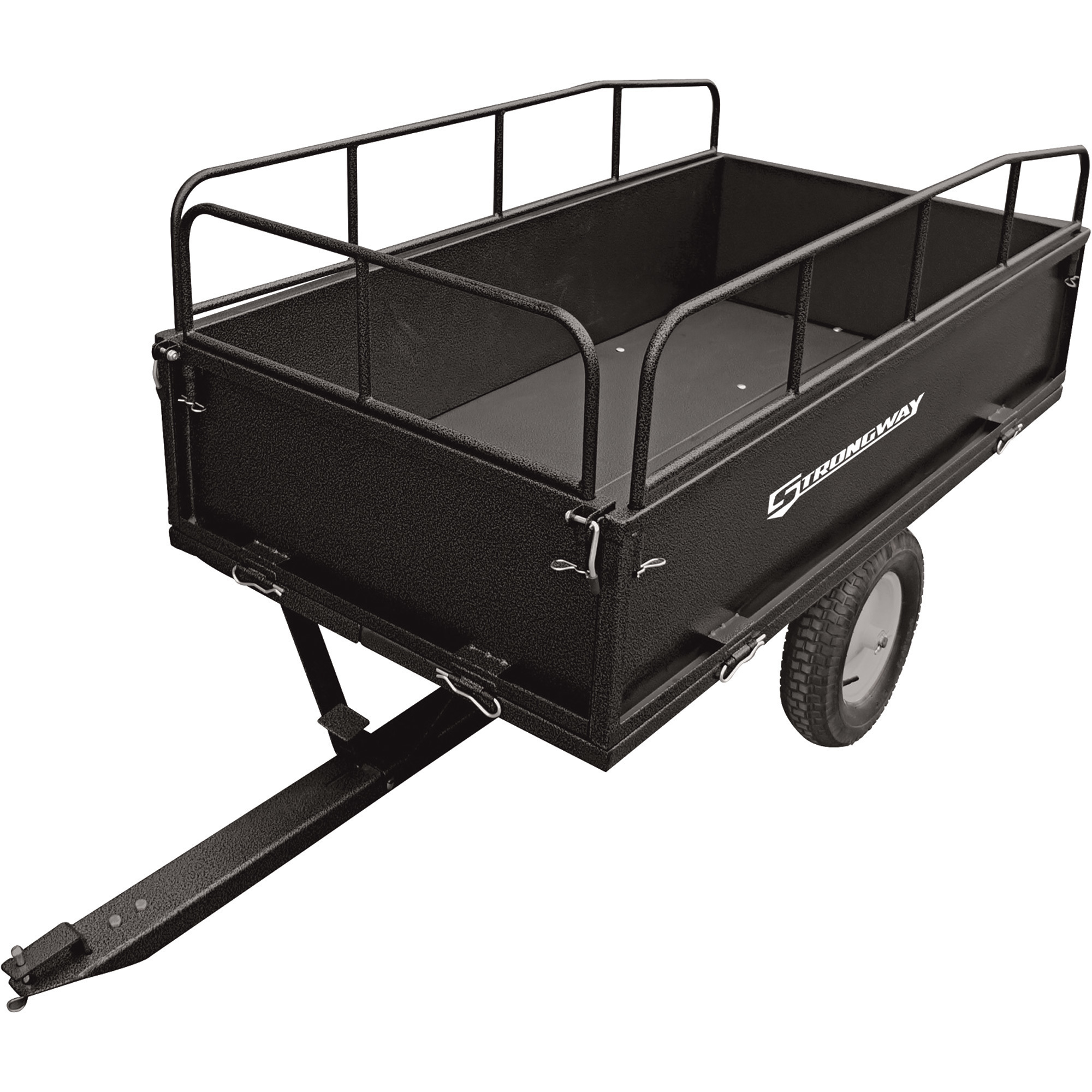 Strongway Steel ATV Trailer, 1200-Lb. Capacity, 18 Cu. Ft.